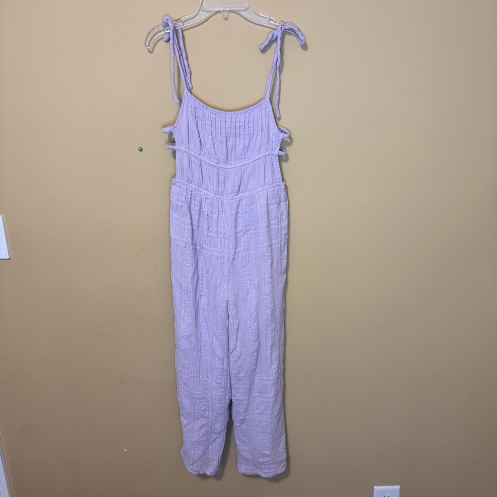 Urban Outfitters Lavender Tie-Strap Jumpsuit